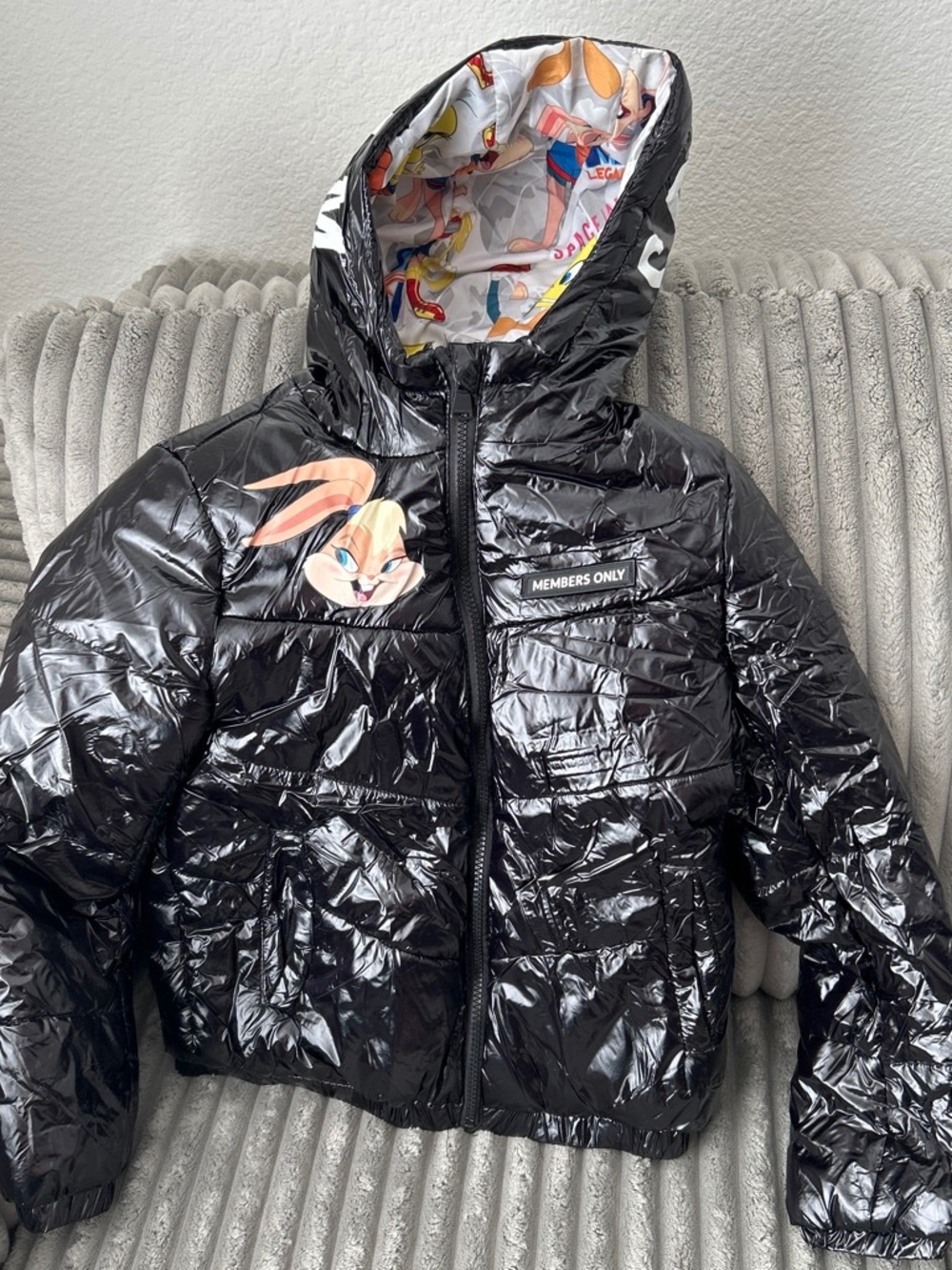 Members Only puffer space jams